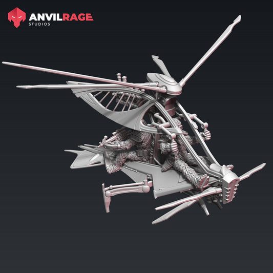 Skytree Chopper | Anvilrage Galactic SciFi Miniatures 32mm 1/47 Legion Scale Role Playing Miniatures