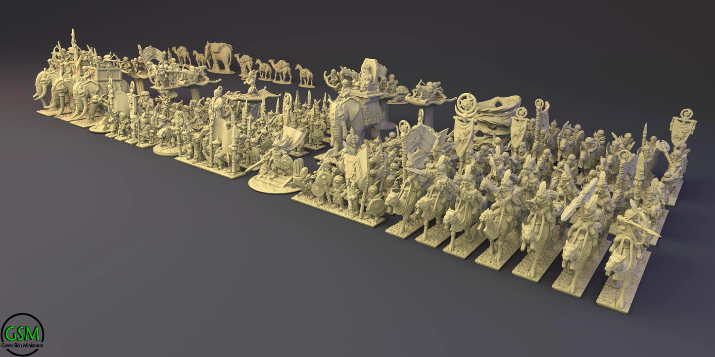 Araby Army Bundle | Greenskin Miniatures 10mm Fantasy Wargaming Miniatures Role Playing Miniatures