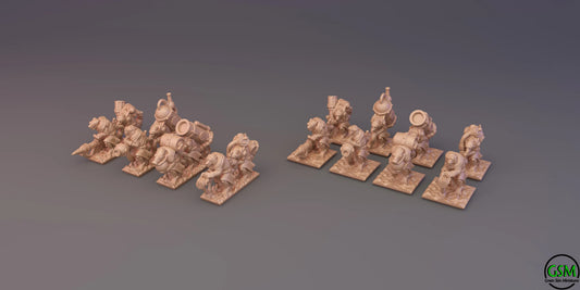 Ratmen Weapons Teams | Greenskin Miniatures 10mm Fantasy Wargaming Miniatures Role Playing Miniatures