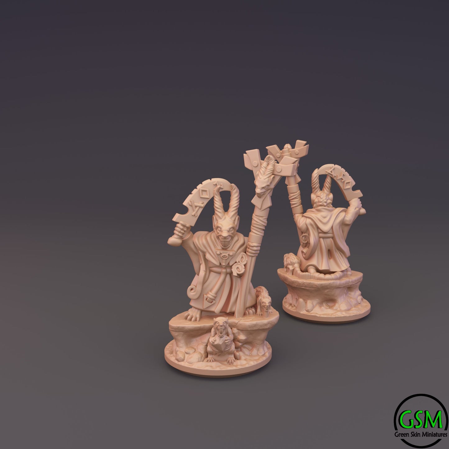 Ratmen Rat Character Pack | Greenskin Miniatures 10mm Fantasy Wargaming Miniatures Role Playing Miniatures