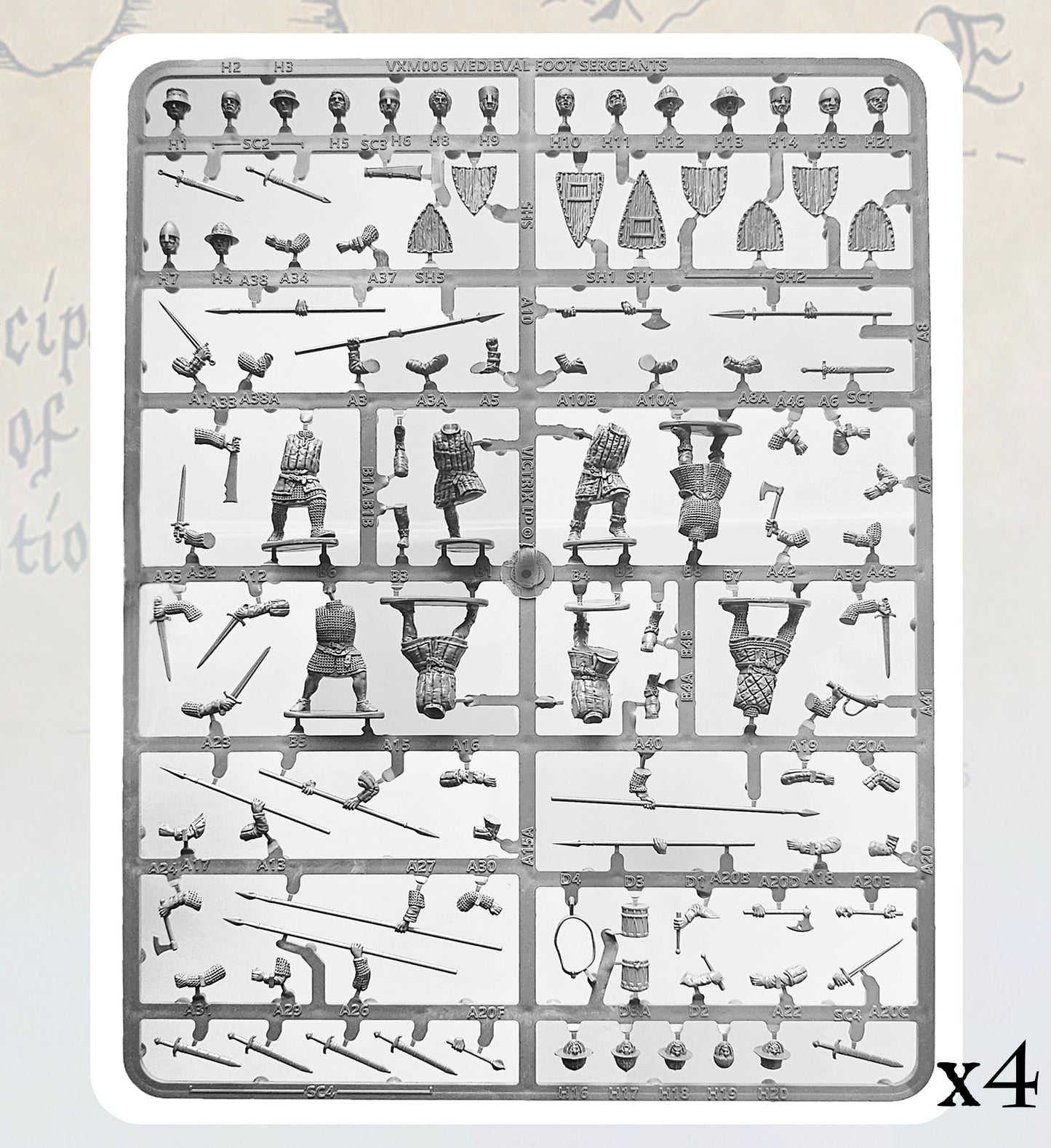Medieval Foot Sergeants - Victrix