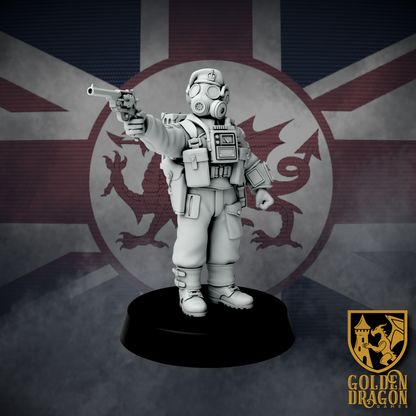 British Empire Technical Corporals | Golden Dragon Games Weird WW2 Role Playing Miniatures