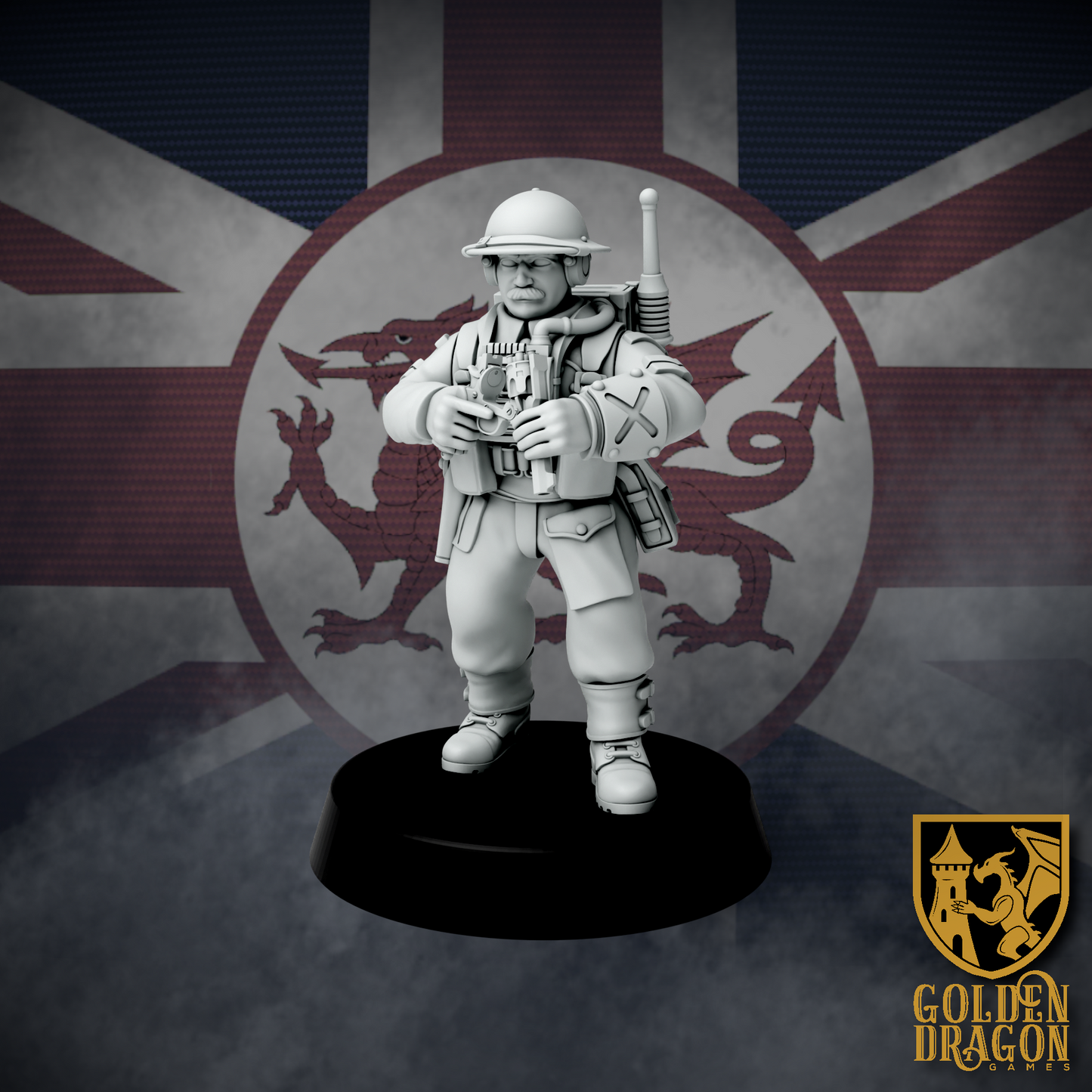 British Empire Technical Corporals | Golden Dragon Games Weird WW2 Role Playing Miniatures