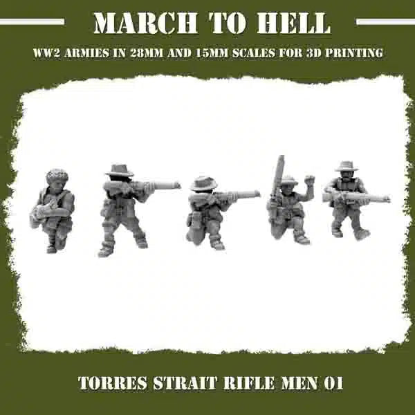 WW2 TORRES STRAIT LIGHT INFANTRY BATTALION | 3DBreed 15mm Wargaming Miniatures