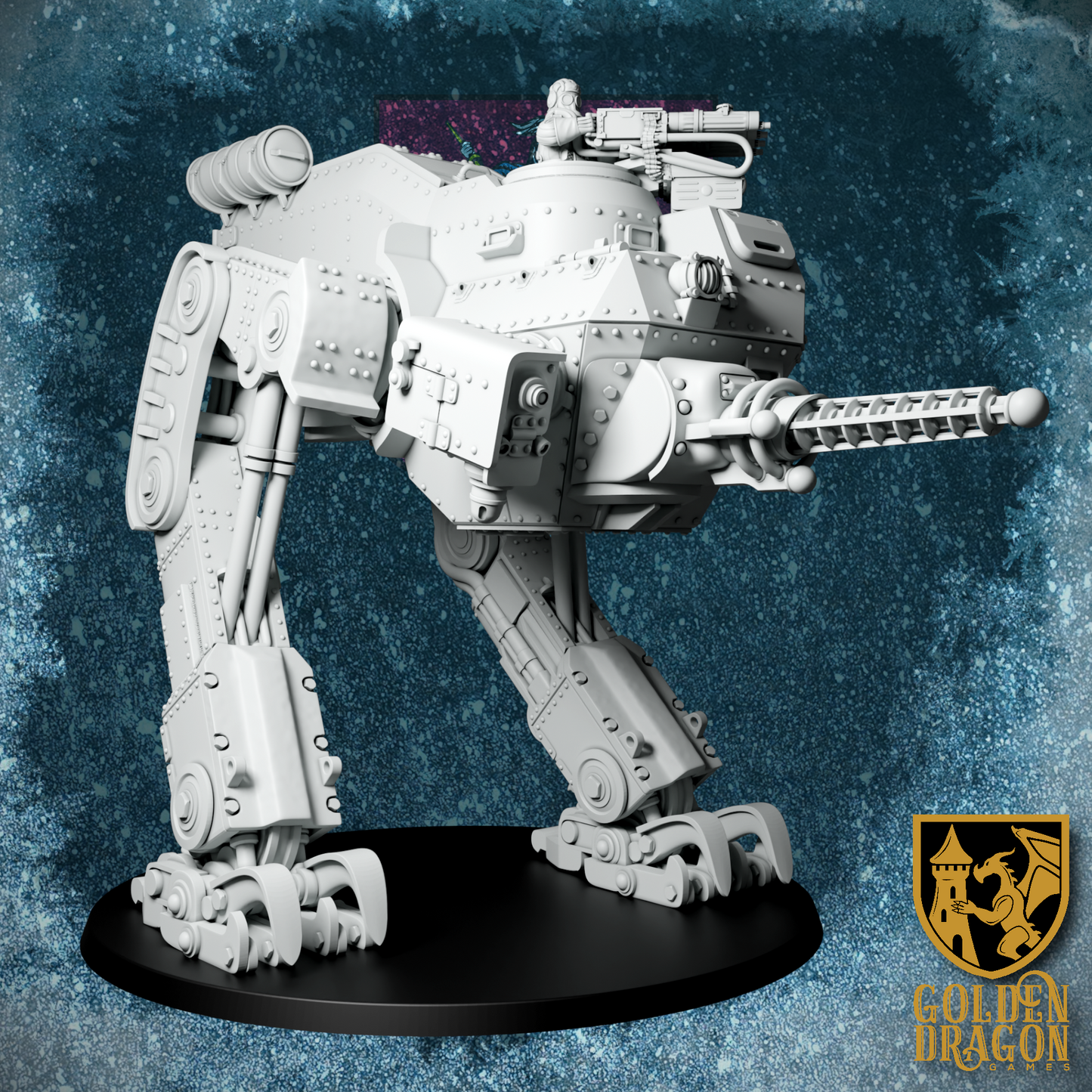 Russian Empire BS-44 ’Tachanka’ Armored Walker | Golden Dragon Games Weird WW2 Role Playing Miniatures