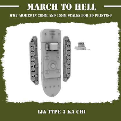 WW2 IMPERIAL JAPANESE ARMY (IJA) TYPE 3 KA CHI | 3DBreed 15mm Wargaming Miniatures