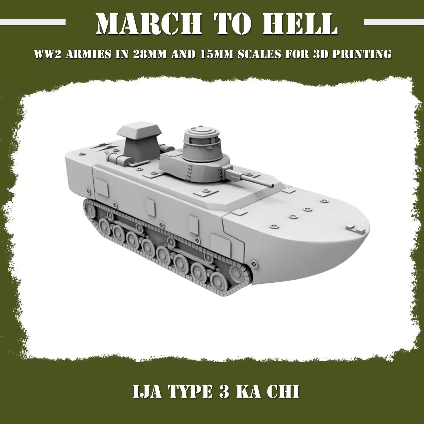 WW2 IMPERIAL JAPANESE ARMY (IJA) TYPE 3 KA CHI | 3DBreed 15mm Wargaming Miniatures