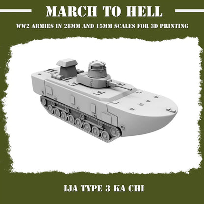 WW2 IMPERIAL JAPANESE ARMY (IJA) TYPE 3 KA CHI | 3DBreed 15mm Wargaming Miniatures