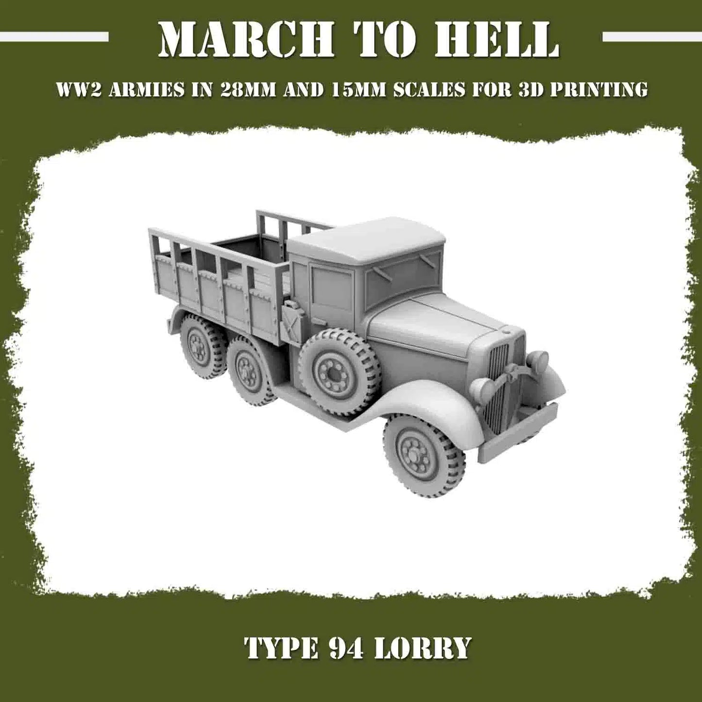 WW2 IMPERIAL JAPANESE ARMY (IJA) TYPE 94 LORRY | 3DBreed 15mm Wargaming Miniatures