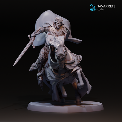The King Foot and Mounted | Navarrete Studios 25mm Fantasy Wargaming Miniatures