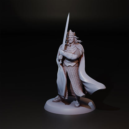The King Foot and Mounted | Navarrete Studios 25mm Fantasy Wargaming Miniatures