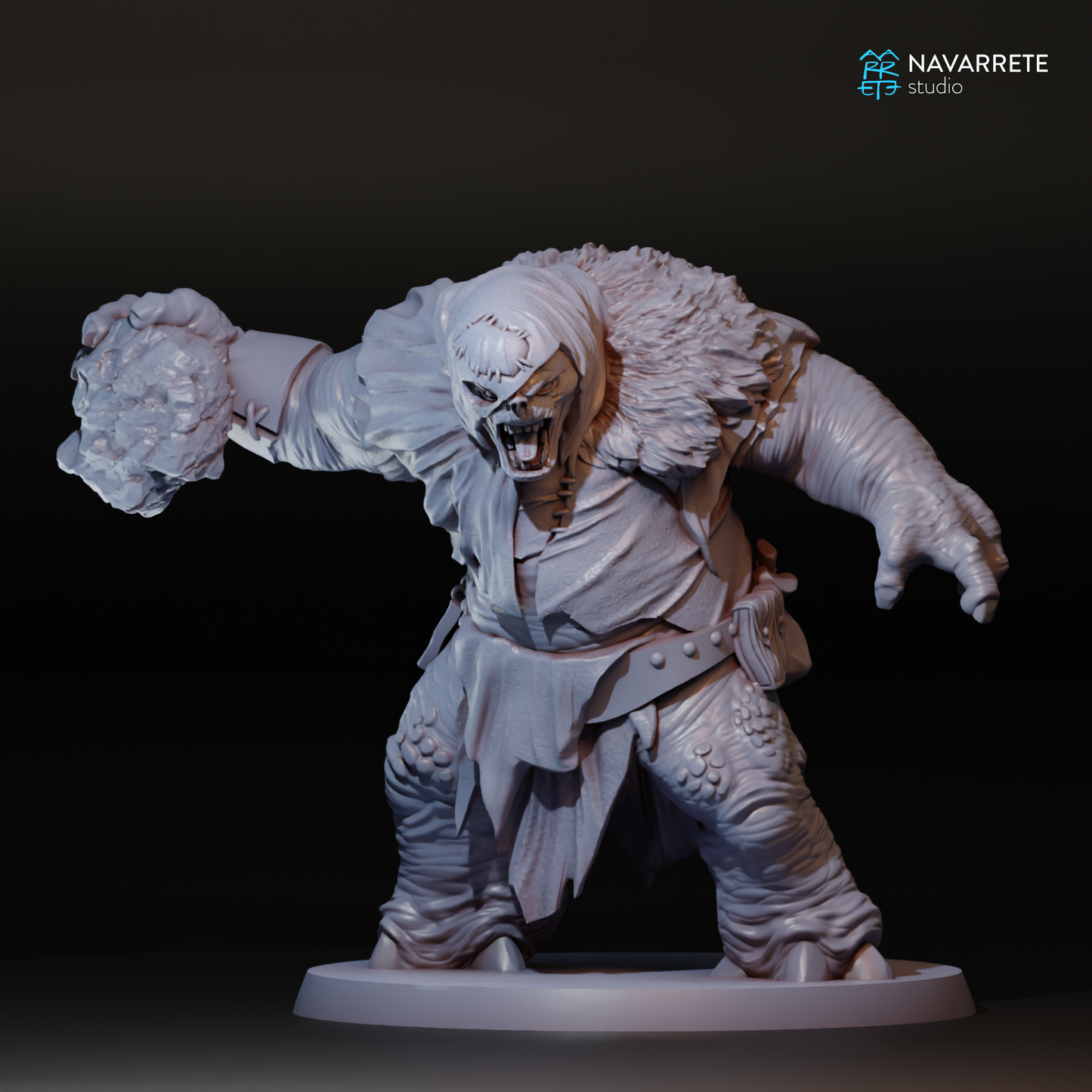 Mountain Troll 2 | Navarrete Studios 25mm Fantasy Wargaming Miniatures