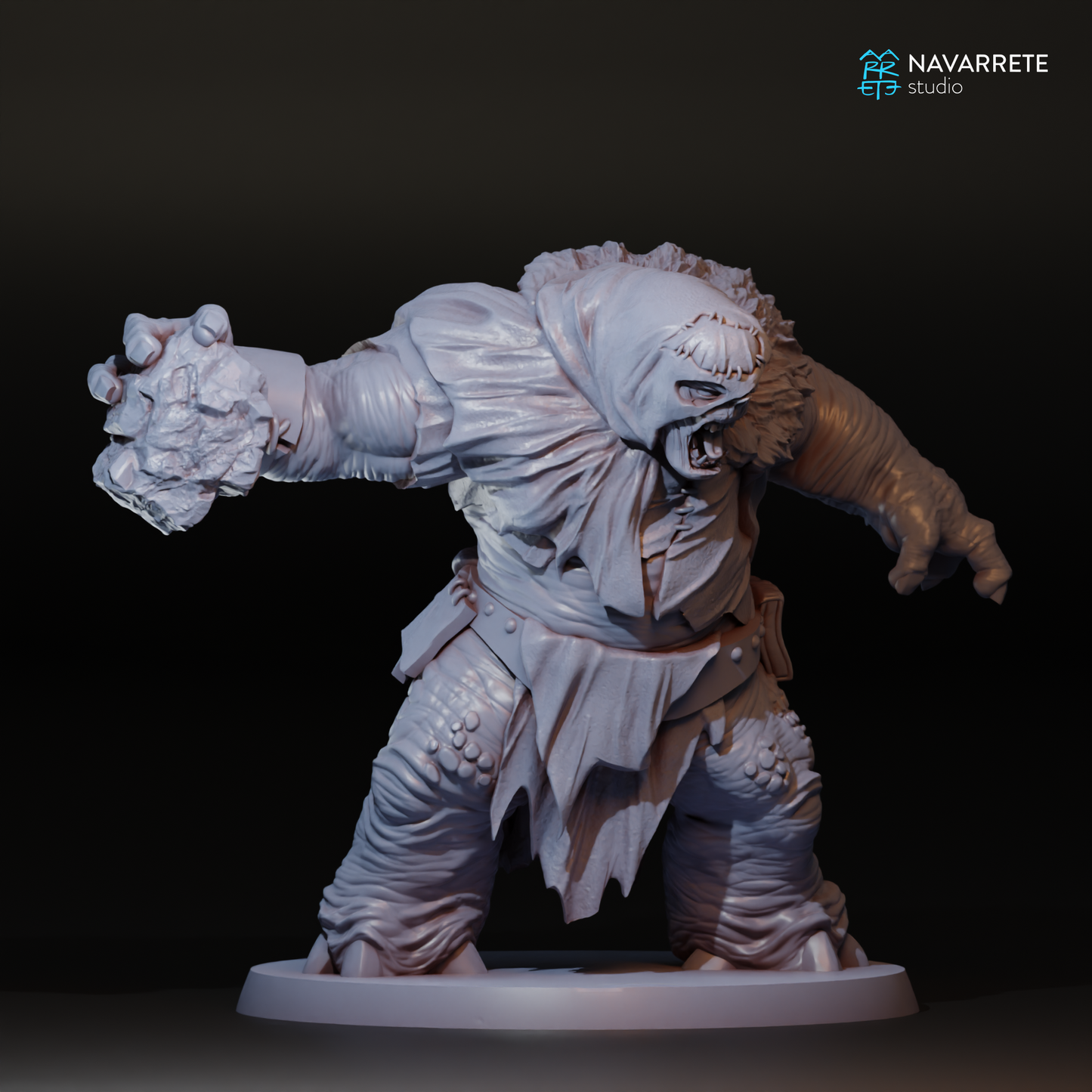 Mountain Troll 2 | Navarrete Studios 25mm Fantasy Wargaming Miniatures