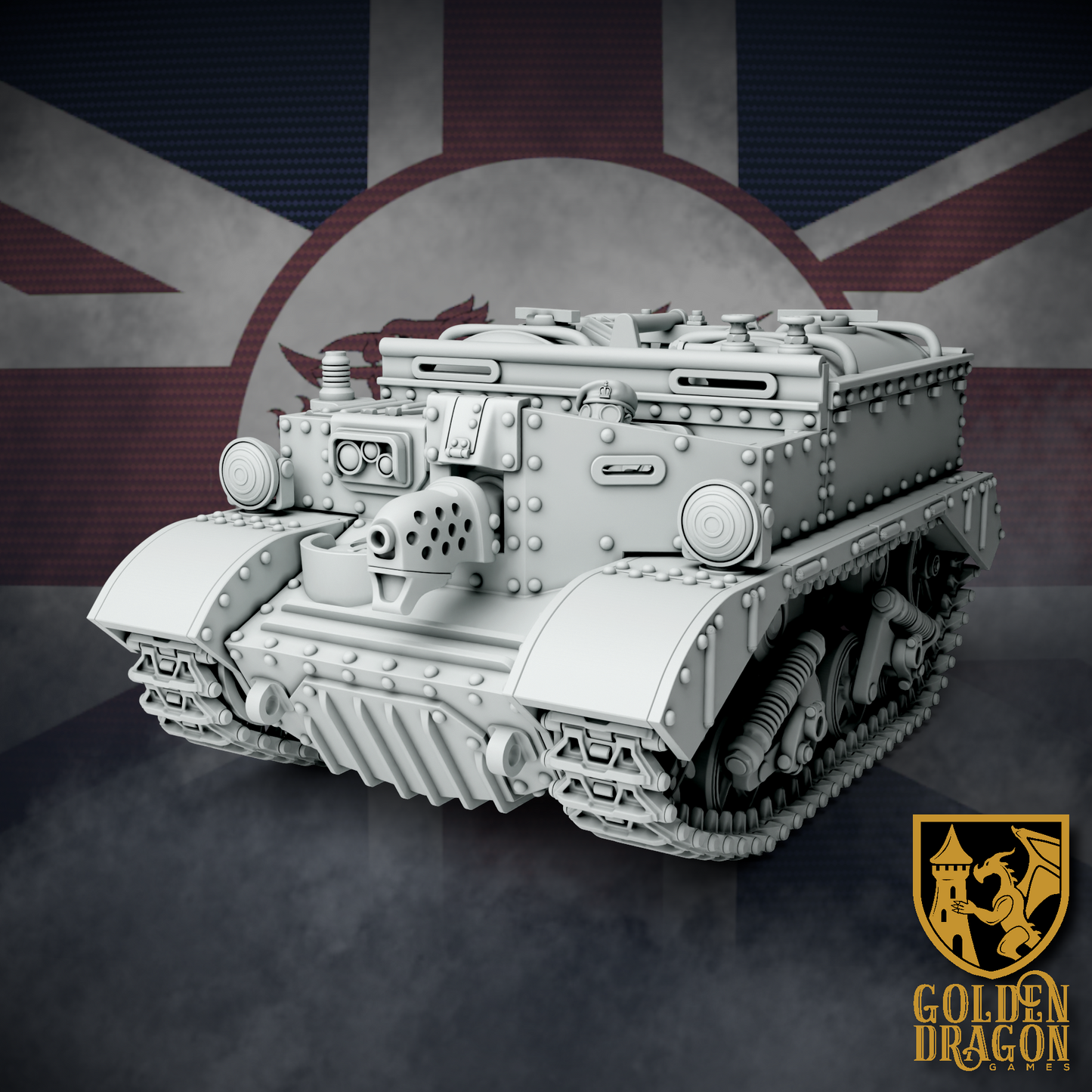 British Empire Universal Carrier Mk. XI ’Kay’ & ’Draig’ | Golden Dragon Games Weird WW2 Role Playing Miniatures