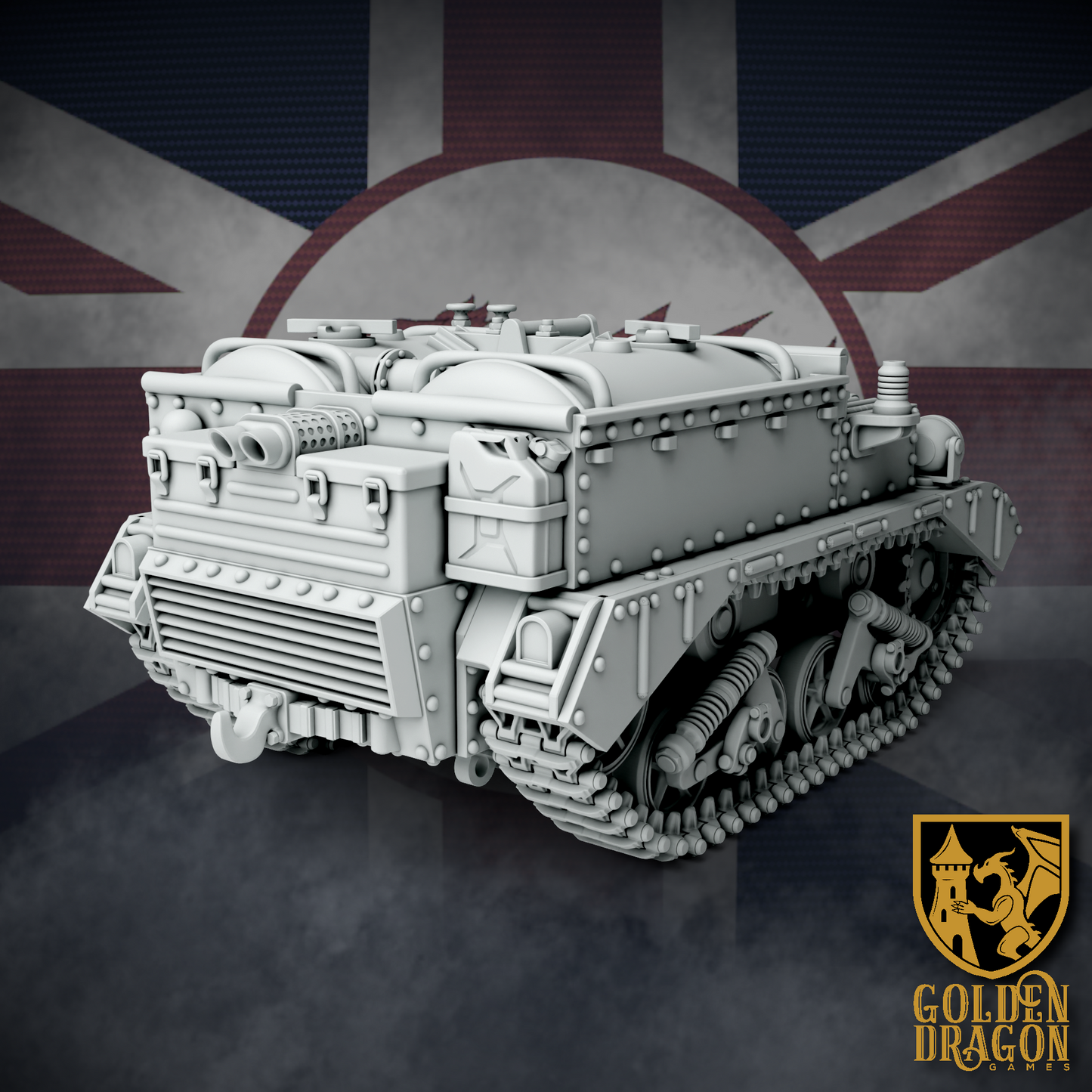 British Empire Universal Carrier Mk. XI ’Kay’ & ’Draig’ | Golden Dragon Games Weird WW2 Role Playing Miniatures