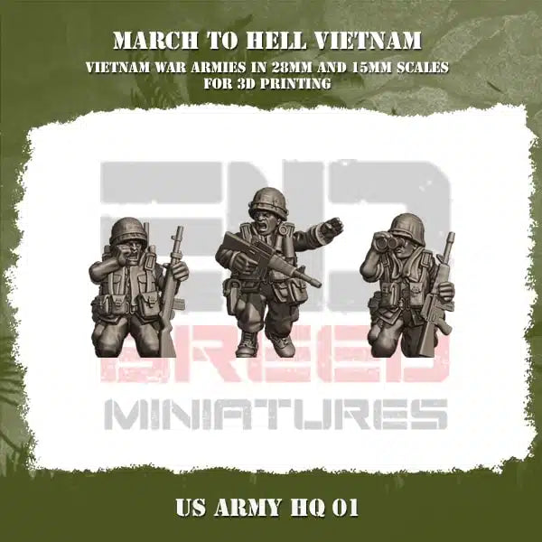 VIETNAM WAR US ARMY VIETNAM HQ | 3DBreed 15mm Wargaming Miniatures