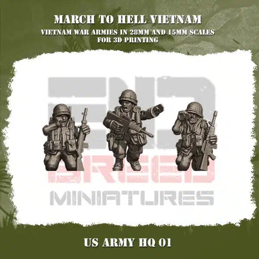 VIETNAM WAR US ARMY VIETNAM HQ | 3DBreed 15mm Wargaming Miniatures