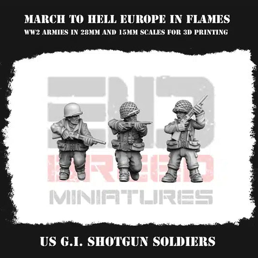 WW2 US G.I. TRENCHGUN | 3DBreed 15mm Wargaming Miniatures