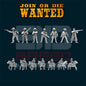 JOIN OR DIE WANTED US MARSHALS PACK | 3D Breed 28mm Wild West Wargaming Miniatures
