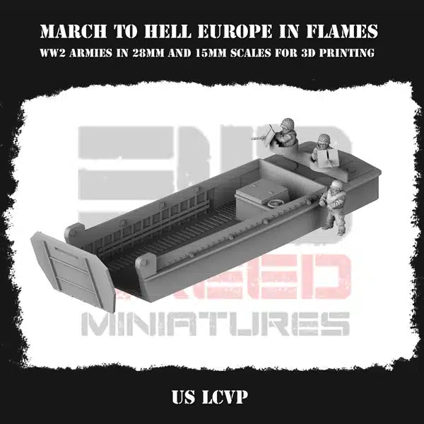 WW2 US G.I. LCVP | 3DBreed 15mm Wargaming Miniatures