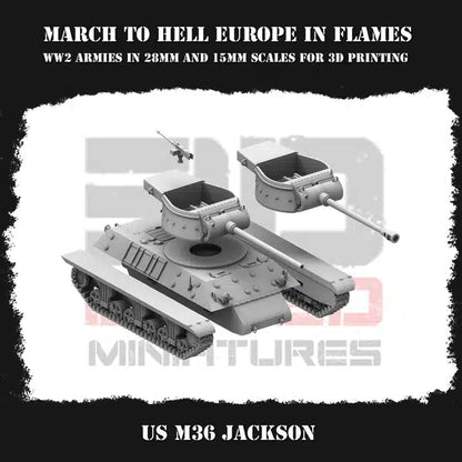 WW2 US G.I. WINTER M36 JACKSON | 3DBreed 15mm Wargaming Miniatures