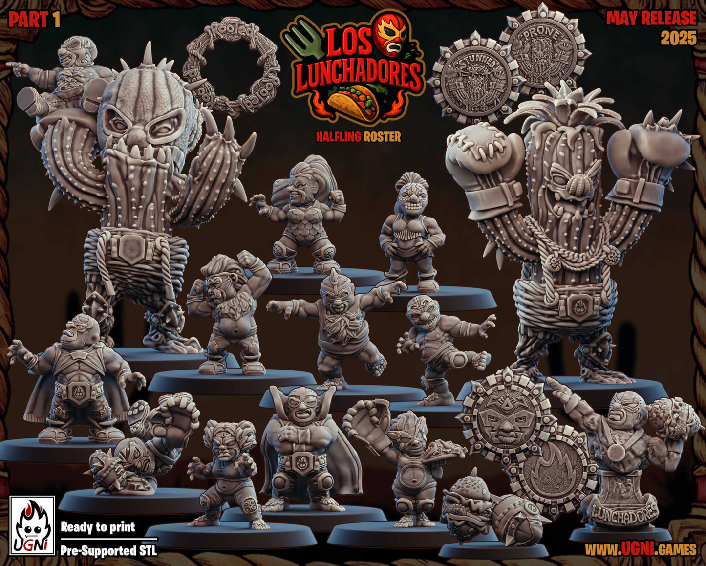 Los Lunchadores Fantasy Football Team | Ugni Miniatures