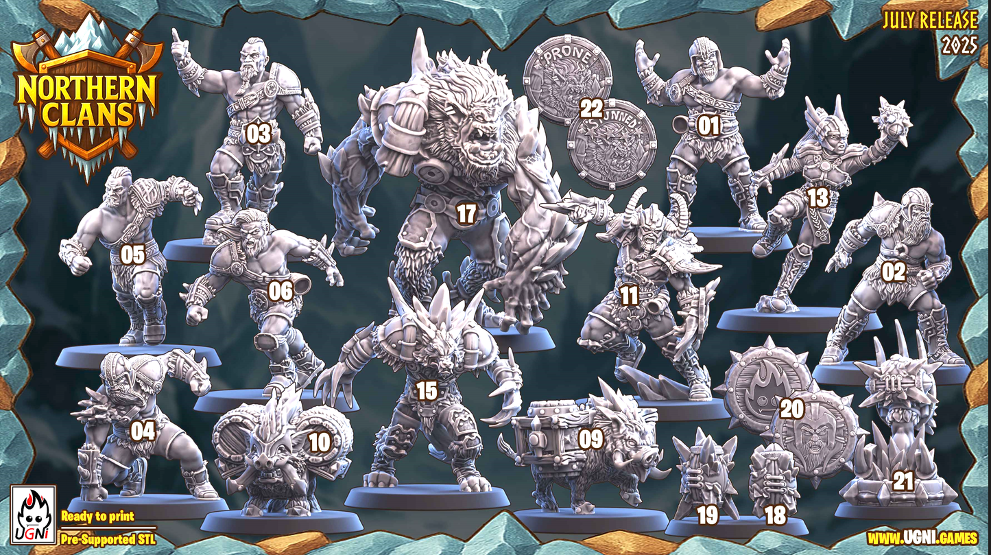 Northern Clans Fantasy Football Team | Ugni Miniatures
