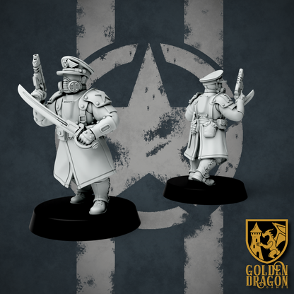 United States of America Veteran Infantry and Command | Golden Dragon Games Weird WW2 Role Playing Miniatures