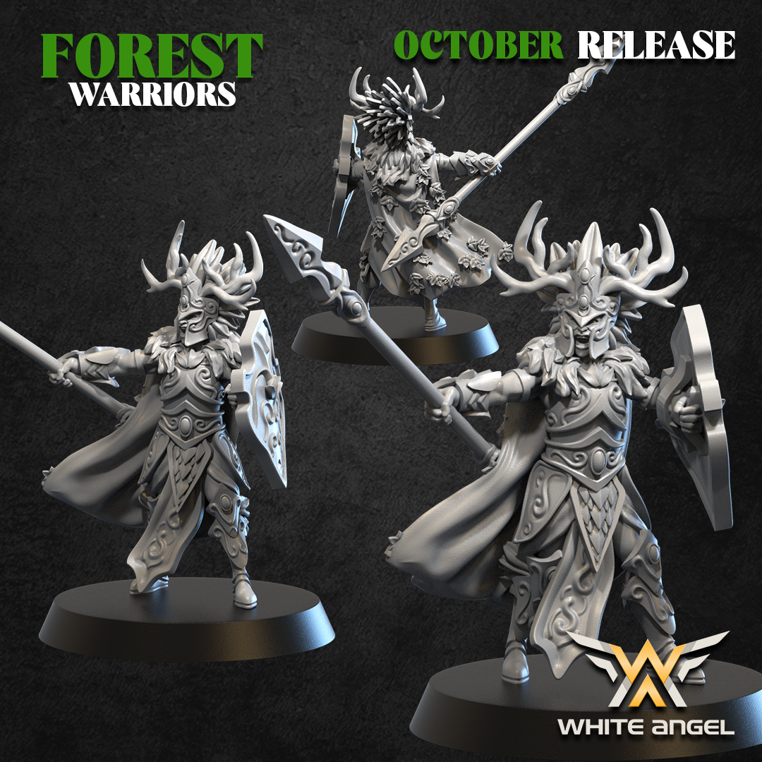 Forest Elves Lord | White Angel 28/32mm Fantasy Wargaming Miniatures Role Playing Miniatures