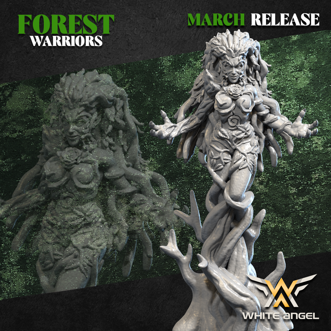 Forest Elves Queen of Nature | White Angel 28/32mm Fantasy Wargaming Miniatures Role Playing Miniatures