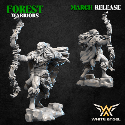 Forest Elves Robin Wood | White Angel 28/32mm Fantasy Wargaming Miniatures Role Playing Miniatures
