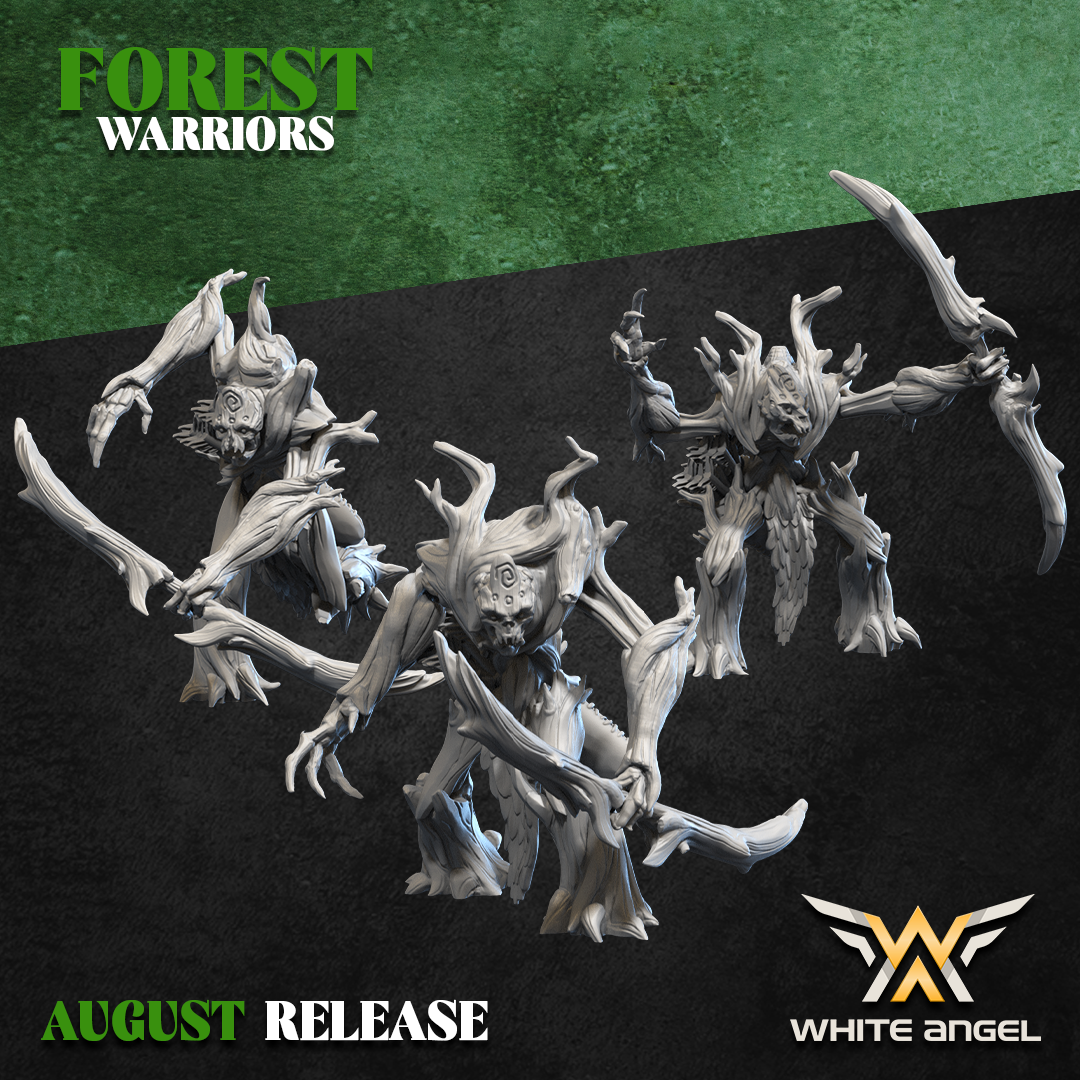 Forest Elves Tree Guard | White Angel 28/32mm Fantasy Wargaming Miniatures Role Playing Miniatures