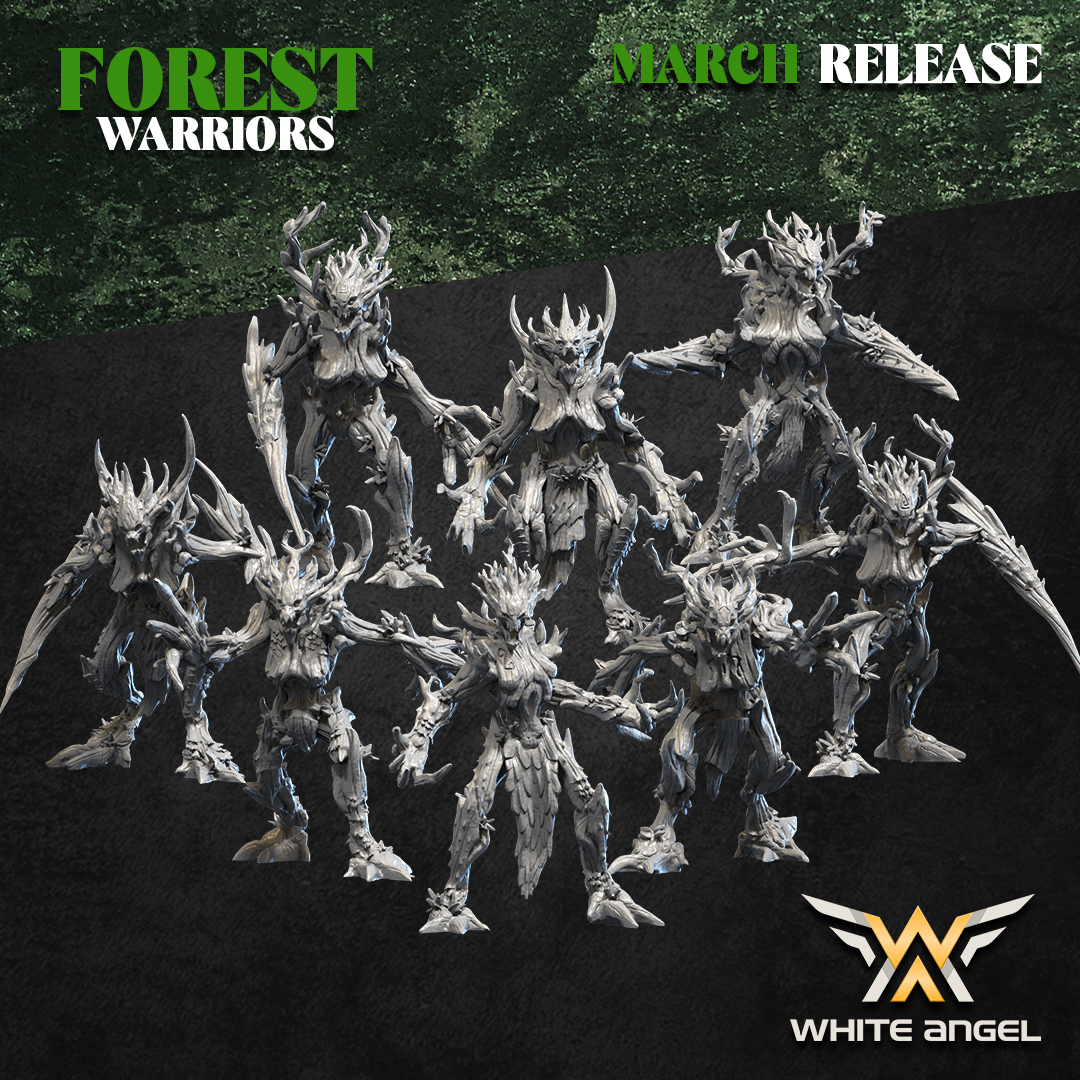 Forest Elves Forest Spirit Kin | White Angel 28/32mm Fantasy Wargaming Miniatures Role Playing Miniatures