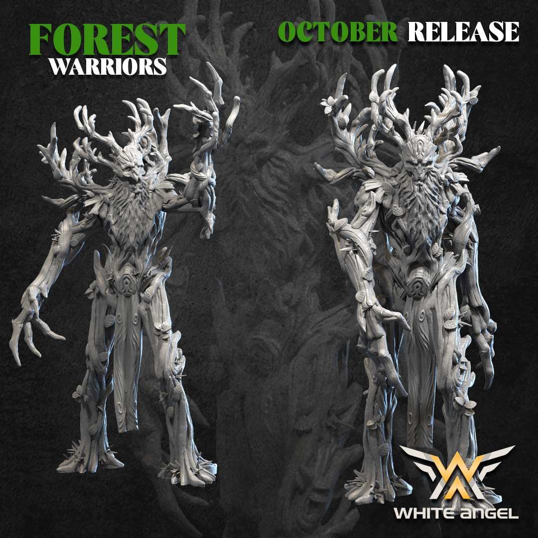 Forest Elves Treemen | White Angel 28/32mm Fantasy Wargaming Miniatures Role Playing Miniatures