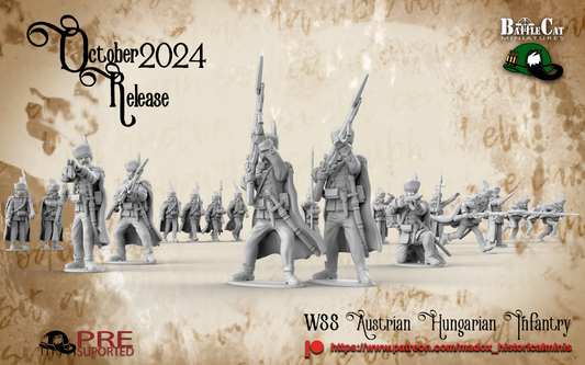 WSS Austrian Hungarian Infantry | Warbear Studios 28mm Historical Wargaming Miniatures Role Playing Miniatures