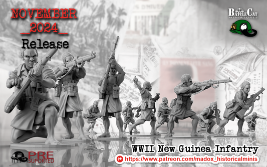 WW2 Australian New Guinea Infantry | Battlecat 28mm Historical Wargaming Miniatures Role Playing Miniatures