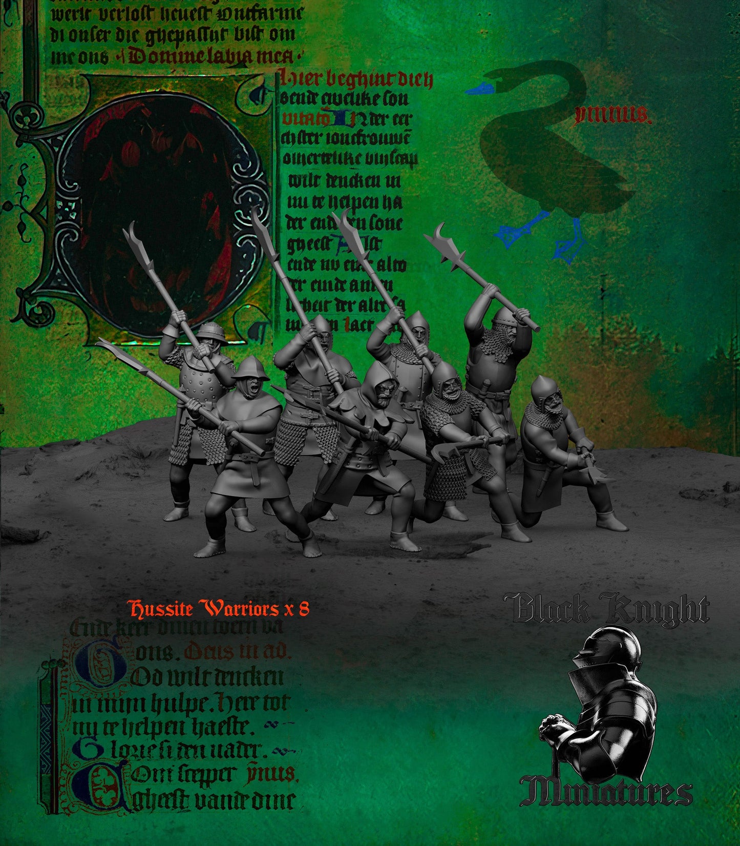 15th Century Hussite Polearms | Black Knight Miniatures 28mm Historical Wargaming Miniatures Role Playing Miniatures