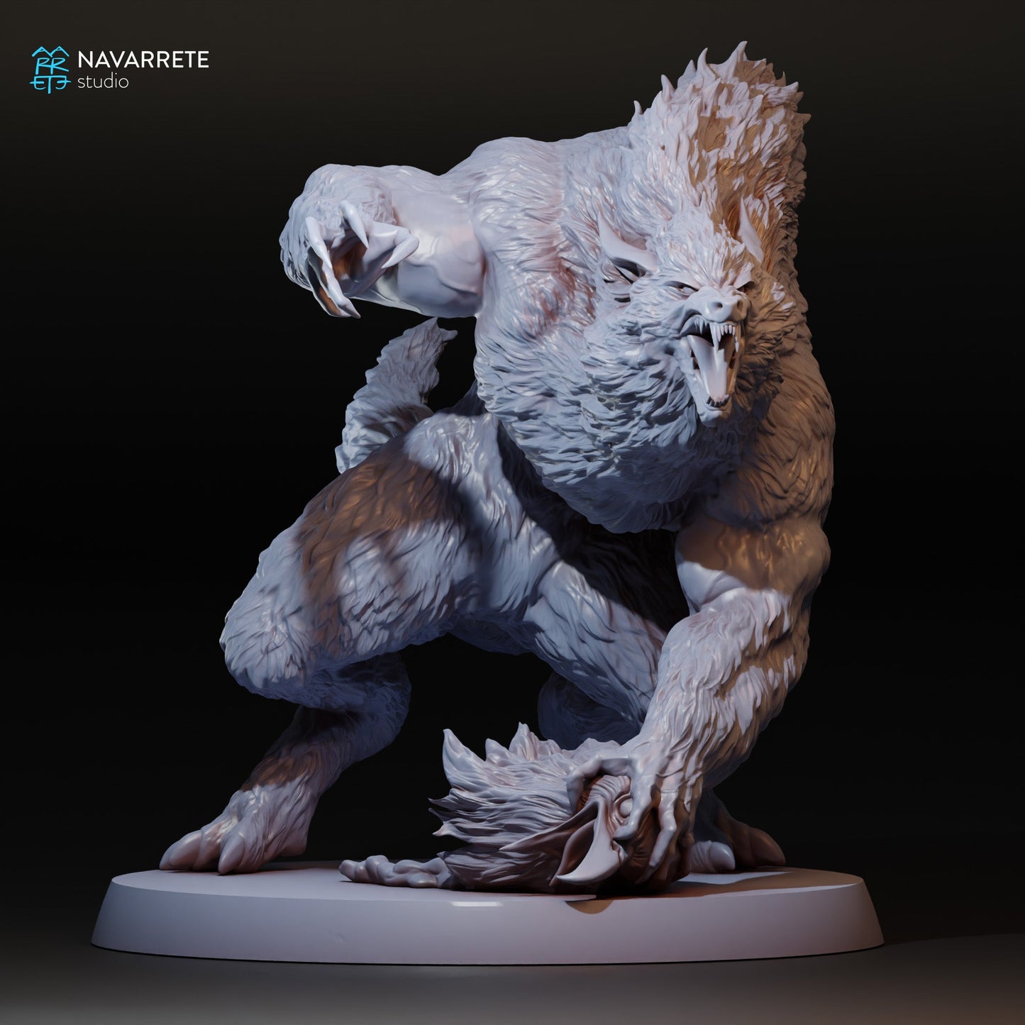 Werewolf Pose 2 | Navarrete Studios 25mm Fantasy Wargaming Miniatures