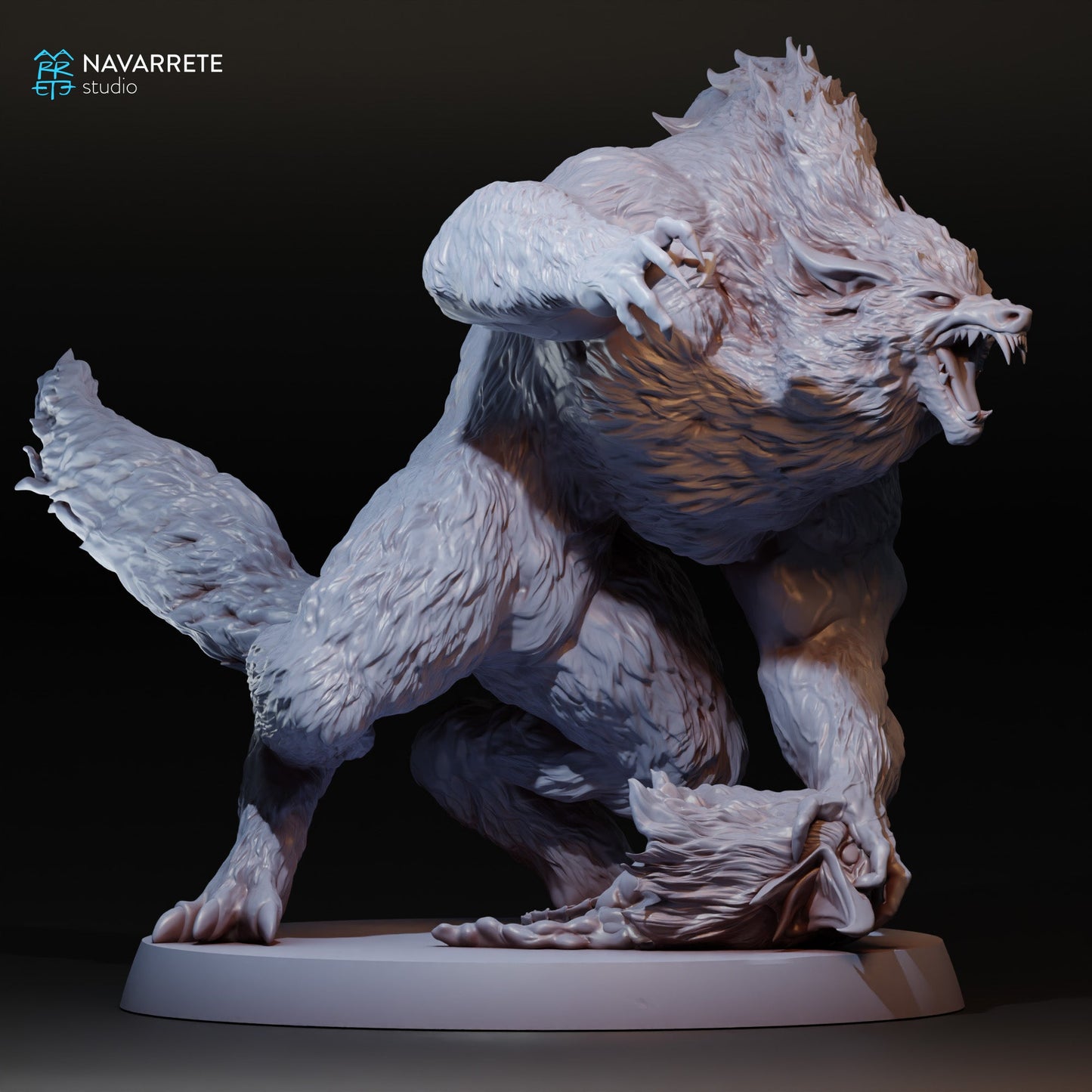 Werewolf Pose 2 | Navarrete Studios 25mm Fantasy Wargaming Miniatures