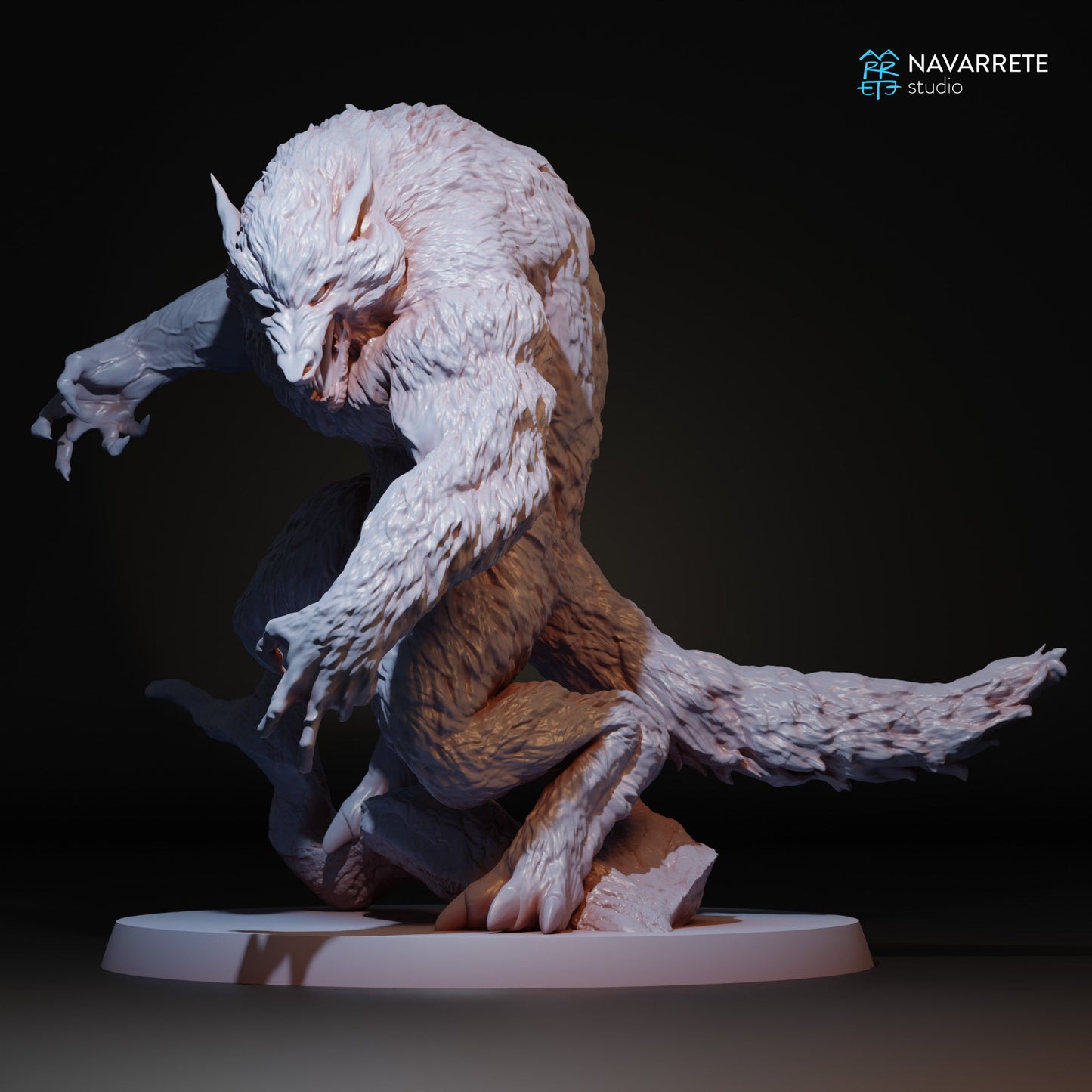 Werewolf Pose 1 | Navarrete Studios 25mm Fantasy Wargaming Miniatures