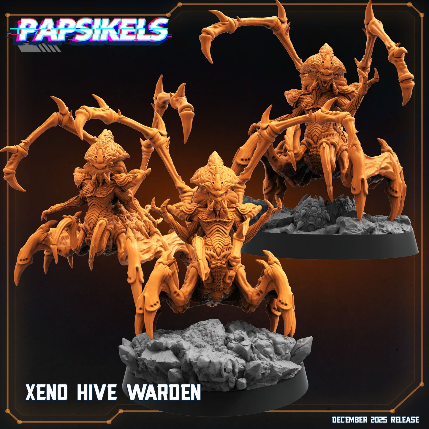 Overmind Hive Queen | Papsikels 32mm Sci Fi Miniatures