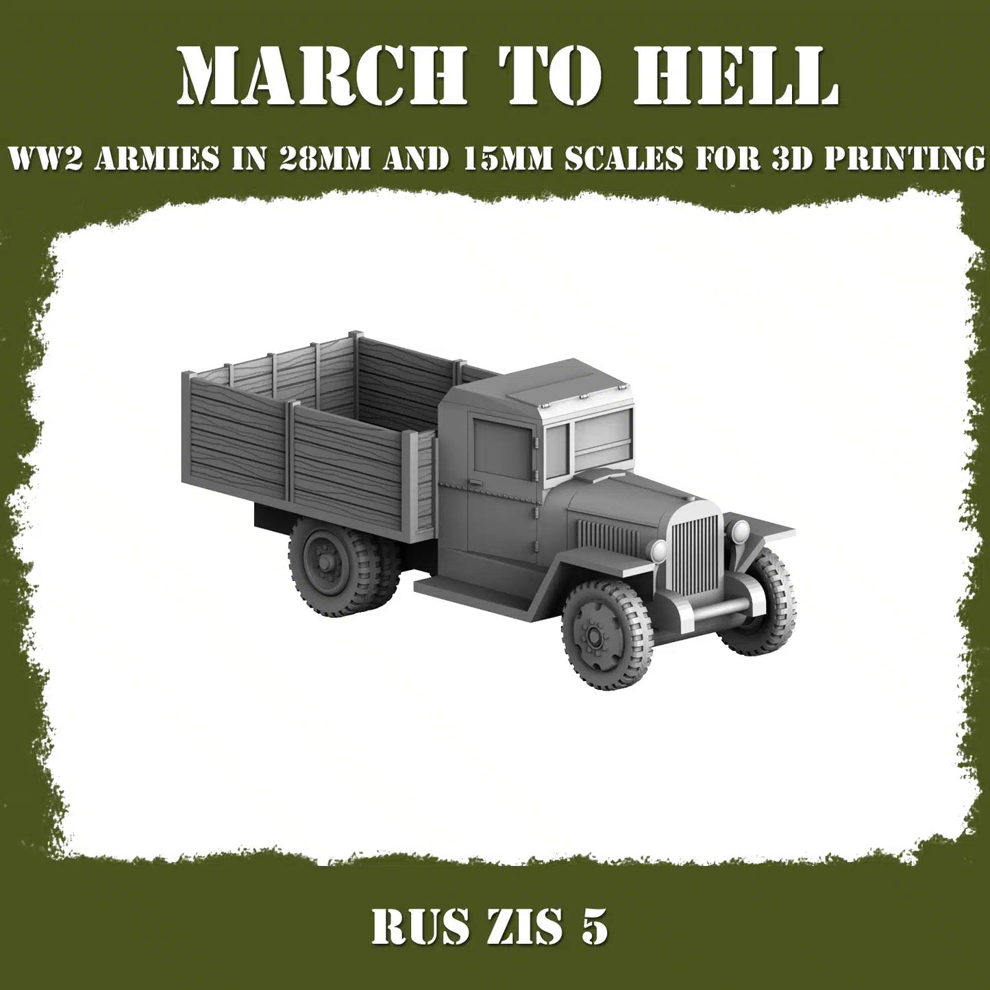 WW2 RED ARMY ZIS 5 | 3DBreed 15mm Wargaming Miniatures