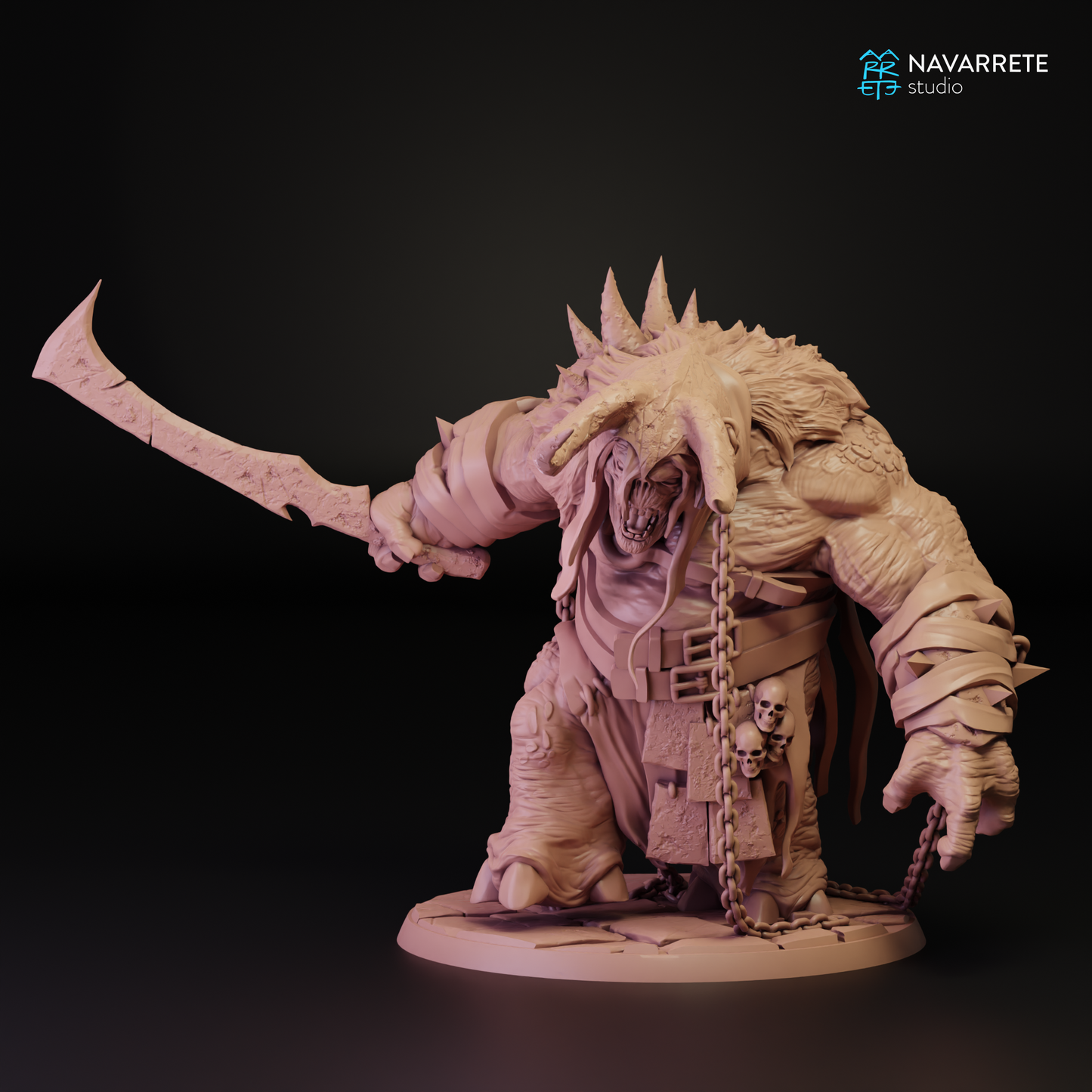 Zarkul Tyrant of the Hordes | Navarrete Studios 25mm Fantasy Wargaming Miniatures