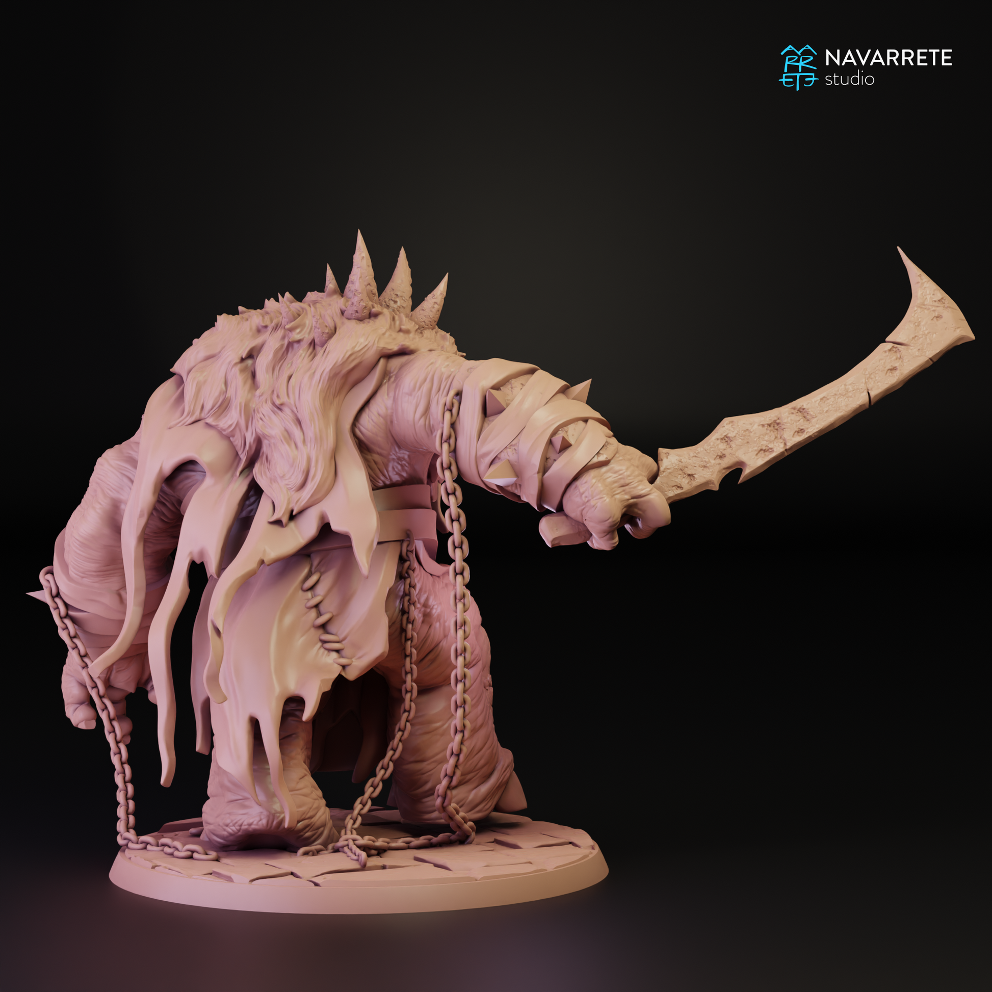 Zarkul Tyrant of the Hordes | Navarrete Studios 25mm Fantasy Wargaming Miniatures