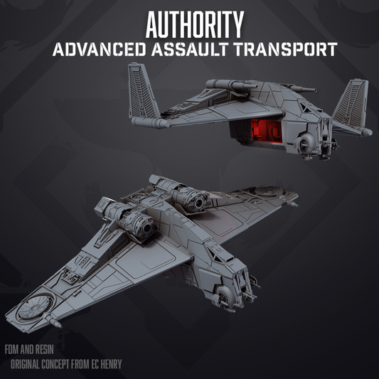 Space Wars: Authority Advanced Assault Transport | Skullforge Studios 32mm Wargaming Miniatures Role Playing Miniatures