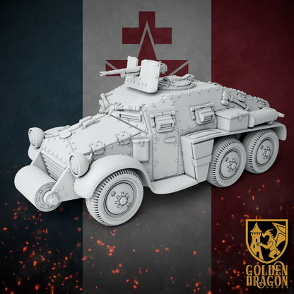 New French Republic P28 Armored Truck | Golden Dragon Games Weird WW2 Role Playing Miniatures