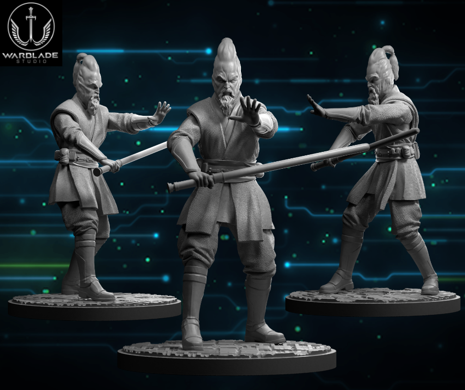 Shatter Scale Ki Adi Mundi | Warblade Studios 40mm Miniatures Role Playing Miniatures