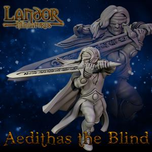 Elven Aedithas the Blind | Landor Miniatures 28/32mm Fantasy Wargaming Miniatures