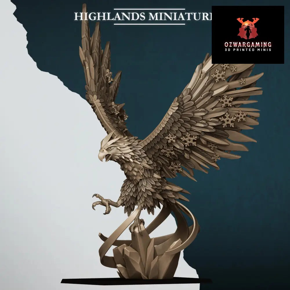 Aegean Elves Ice Phoenix | Highlands Miniatures 28/32mm Fantasy Wargaming Miniatures Role Playing Miniatures
