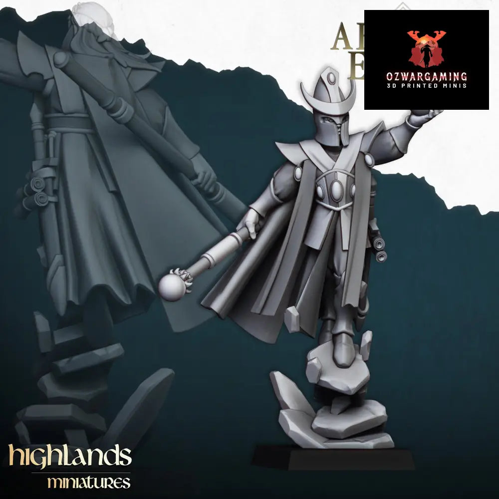 Aegean Elves Mage 1 | Highlands Miniatures 28/32mm Fantasy Wargaming Miniatures Role Playing Miniatures